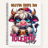 Coffee Helps Me Tolerate Idiots Notitieboek (Voorkant)