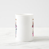 Coffee Helps Me Tolerate Idiots Porselein Kop (Voorkant)