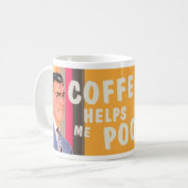Coffee helpt me om te poepelen koffiemok (Voorkant links)