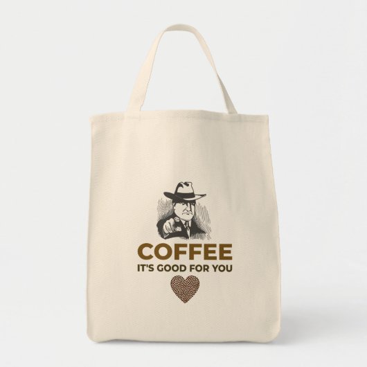 COFFEE. HET IS GOED VOOR JE. TOTE BAG (Voorkant)