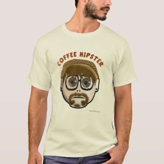 Coffee Hipster - shirt (Voorkant)