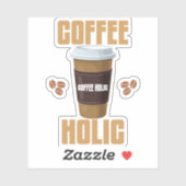 Coffee Holic Sticker (Vel)