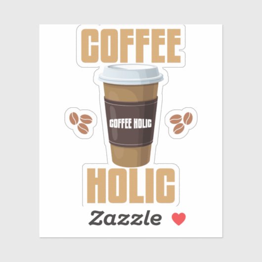Coffee Holic Sticker (Vel)