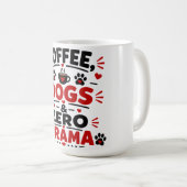 Coffee Honden Zero Drama Koffiemok (Voorkant rechts)