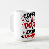 Coffee Honden Zero Drama Koffiemok (Voorkant links)