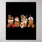 Coffee Hot Cocoa Merry Christmas Xmas Family Pajam Poster (Voorkant)