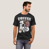 COFFEE houdt van koffiecafeïne T-shirt (Voorkant volledig)