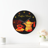 COFFEE HOUR /Red Yellow Coffee cup and kluis Grote Klok (Huis)