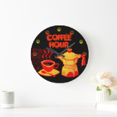 COFFEE HOUR /Red Yellow Coffee cup and kluis Grote Klok (Huis)