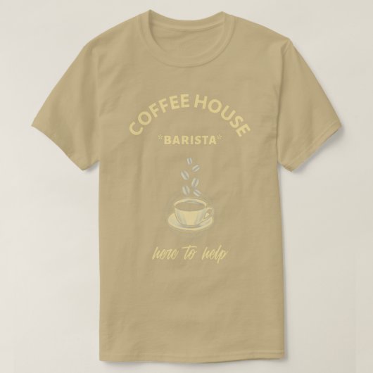 COFFEE HOUSE BARISTA T-SHIRT (Design voorkant)