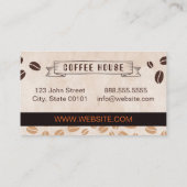 Coffee House bonen Visitekaartje (Achterkant)