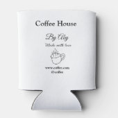 Coffee house made with love add text website socia blikjeskoeler (Achterkant)