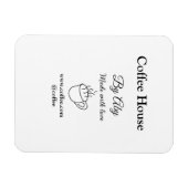 Coffee house made with love add text website socia magneet (Horizontaal)