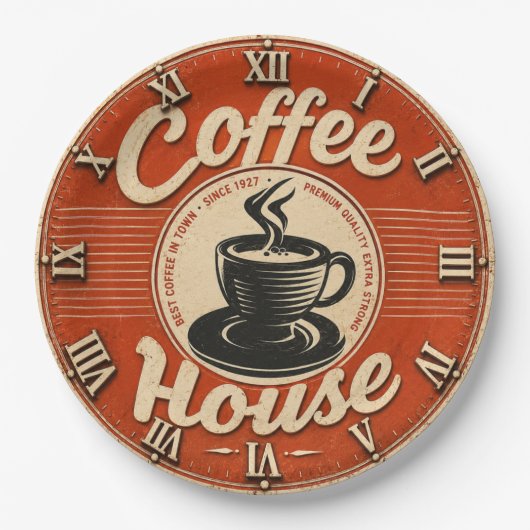 Coffee House Papieren Bordje (Voorkant)