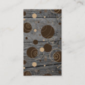 Coffee House Punch-kaarten Rustic Wood-Sjabloon Klantenkaartje (Achterkant)