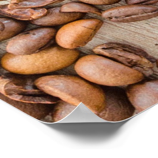 Coffee-houtcafeïne espresso poster (Hoek)