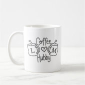 Coffee Hubby Love Monogram Mok (Links)