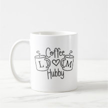 Coffee Hubby Love Monogram Mok