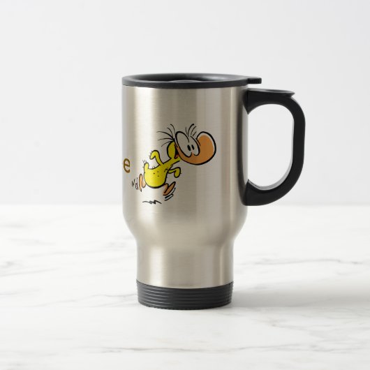 Coffee Humor Cartoon Duck Funny Reisbeker (Rechts)