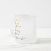 Coffee humor mok cadeau idee voor cafeïne verslaaf (Voorkant links)