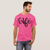 COFFEE in het Frans vriend T-shirt (Voorkant volledig)