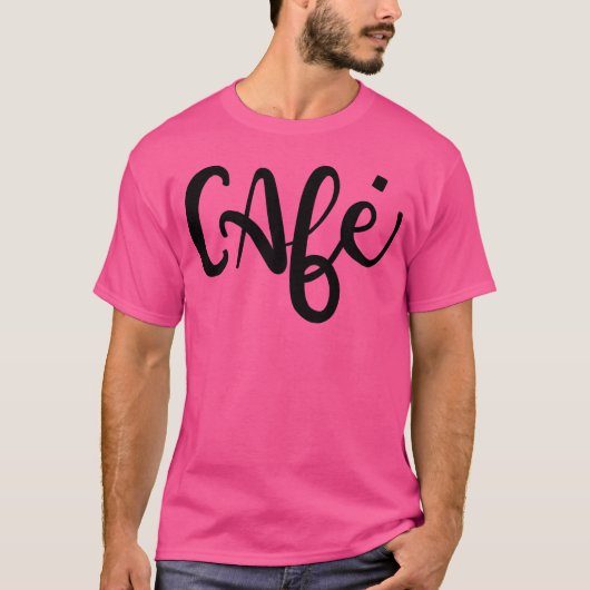 COFFEE in het Frans vriend T-shirt (Voorkant)
