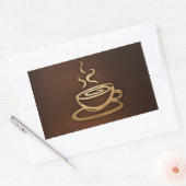 Coffee In My Cup Rechthoekige Sticker (Envelop)