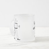 Coffee in one hand, confidence in the other matglas koffiemok (Voorkant links)