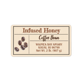 Coffee Infused Honey Goldenrod Product Etiket