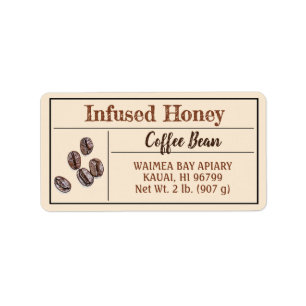 Coffee Infused Honey Goldenrod Product Etiket