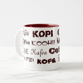 Coffee International Tweekleurige Koffiemok (Voorkant links)