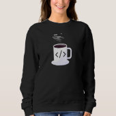 Coffee Into Code JavaScript Code Coffee Developer Trui (Voorkant)