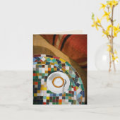 Coffee Invitation Greeting Card Kaart (Gele Bloem)