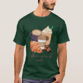 Coffee Is a Peace of Mind – Calm & Cozy Design  T-shirt (Voorkant)
