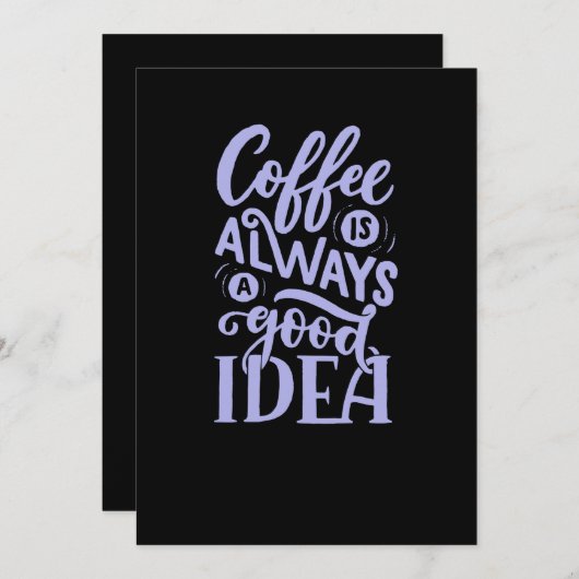 Coffee Is Always A Good Idea (6) Save The Date (Voorkant / Achterkant)