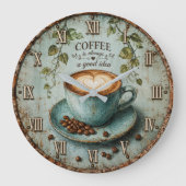 Coffee Is Always a Good Idea Grote Klok (Voorkant)