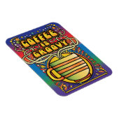 Coffee is Groovy Magneet (Rechterzijde)