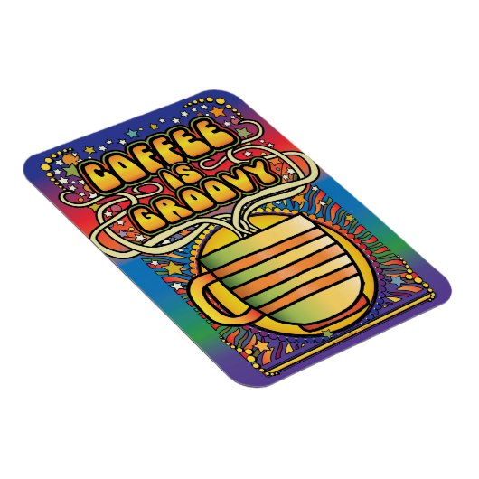 Coffee is Groovy Magneet (Rechterzijde)