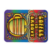 Coffee is Groovy Magneet (Horizontaal)