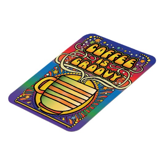 Coffee is Groovy Magneet (Linkerzijde)