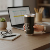 Coffee Is In My Blood Geïsoleerde Drinkbeker