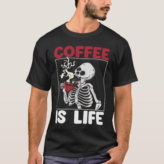 Coffee Is Love Scary Pirates Skull Women  Pirates  T-shirt (Voorkant)