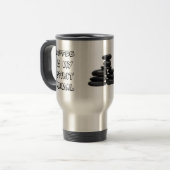 COFFEE IS MIJN GESPIRITE DIERLIJKE KoffieREIS MUG Reisbeker (Voorkant links)