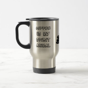 COFFEE IS MIJN GESPIRITE DIERLIJKE KoffieREIS MUG Reisbeker