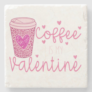 Coffee is mijn Valentijn Tanktop Canvas tas Bandan Stenen Onderzetter