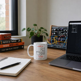 Coffee Is My Control Voltage – Synth Nerd Kaffee Koffiemok
