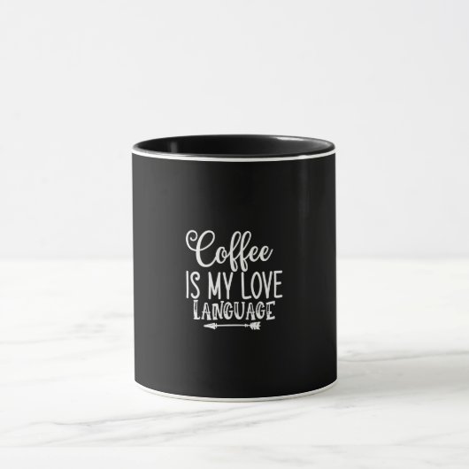 coffee is my love language mok (Midden)