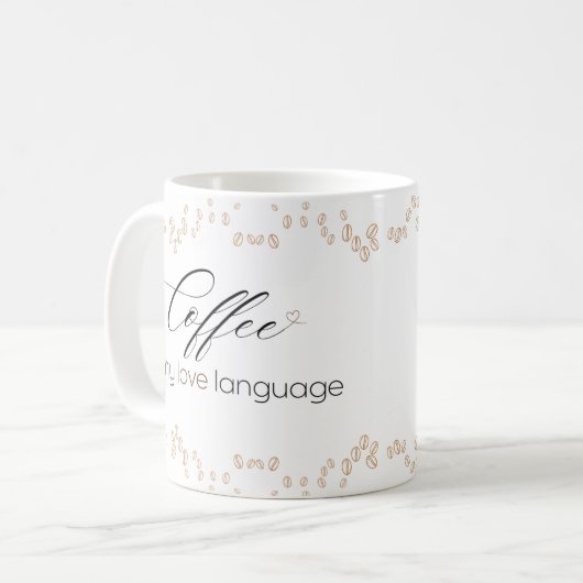 Coffee is My Love Language Mug Koffiemok (Voorkant links)