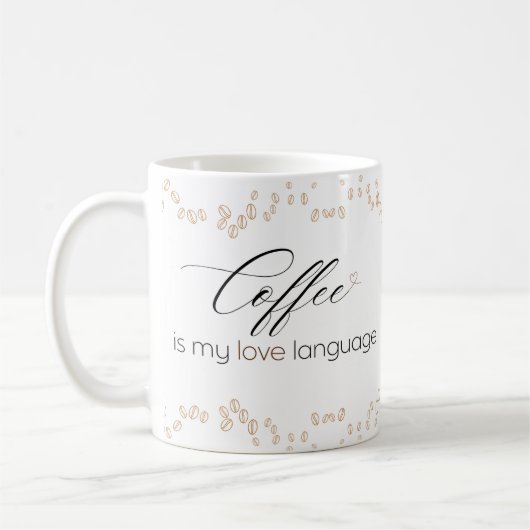 Coffee is My Love Language Mug Koffiemok (Links)