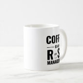 Coffee Is My Risk Management — Trader Mug Design Koffiemok (Voorkant rechts)
